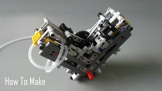 How To Make a Lego Technic V2 Pneumatic Engine