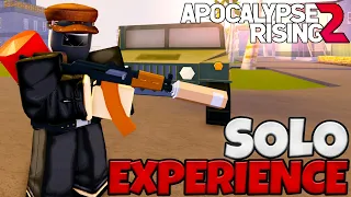 My First SOLO EXPERIENCE in Apocalypse Rising 2 (Roblox)