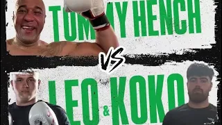2 vs 1 at same time midweek mayhem Tommy Hench vs Leo & Koko full fight influencer boxing 🥊