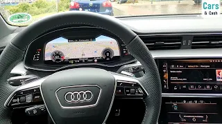 Audi S6 C8 Avant 2020 Autobahn Cruising & Acceleration