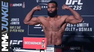 UFC 235 : Tyron Woodley vs  Kamaru Usman official weigh in highlight