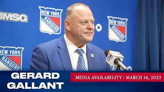 New York Rangers: Gerard Gallant Postgame Media Availability | Mar. 14, 2023