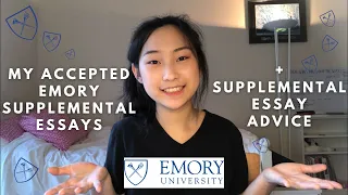 how to write college app supplemental essays! ft. accepted Emory essays, creative essay advice