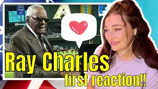 New Zealand Girl Reacts to Ray Charles -  America the Beautiful 2001 - World Series