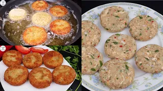 Potato Chicken Cheese Cutlets/ Kabab, Crispy Aloo chicken Kebab Recipe with useful Tips,Iftar Snacks