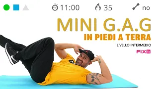 GAG Veloce! 11 Minuti Con Esercizi Per Gambe, Addominali e Glutei Senza Salti