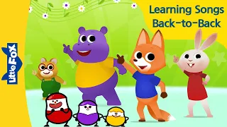 Learning Songs Back-to-Back | Learning Songs | Little Fox | Animated Songs for Kids