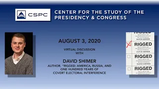 Covert Electoral Interference: Discussion with David Shimer