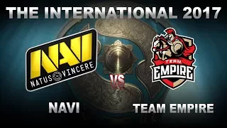 NAVI vs Team Empire - Закрытые квалификации The International 2017