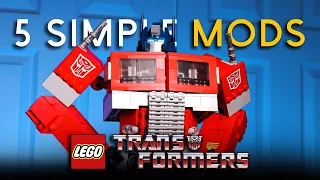 5 SIMPLE Mods You Should Do To Your LEGO Optimus Prime Transformers Set [10302] [4K]