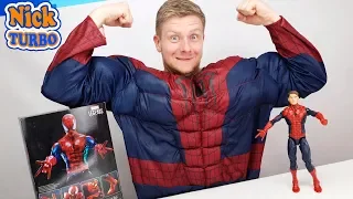 MAN SPIDER FROM BOX Marvel Legends Funny video with toy