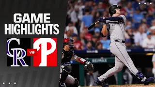 Rockies vs. Phillies Game Highlights (4/15/24) | MLB Highlights