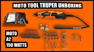 Moto tool TRUPER tipo dremel unboxing guía rápida