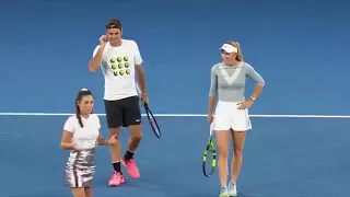 AO 2018 Kids Day Federer Djokovic Raonic Wozniacki 360p