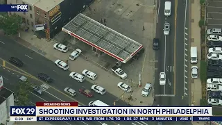 Man dead, teen injured after double shooting at gas station in North Philadelphia