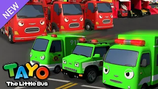 NEW📍 Red VS Green Fire Truck Rescue Mission | RESCUE TAYO | Learn Colors | Tayo the Little Bus