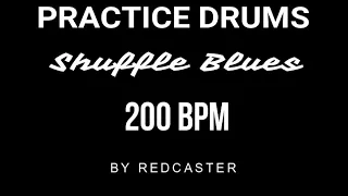 BLUES SHUFFLE DRUMS BACKING TRACK - PISTA DE BATERÌA PARA BLUES 200 BPM