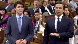 CAUGHT ON CAMERA: Poilievre and Trudeau go toe-to-toe on ArriveCan scam