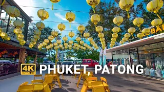 Patong Beach Walking Tour at Sunset 4K HDR | Phuket, Thailand 2023