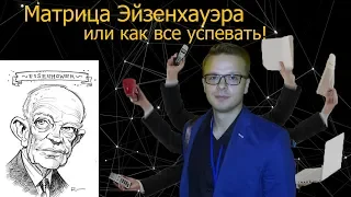 Тайм-менеджмент. Планирование и управление временем с помощью матрицы Эйзенхауэра.