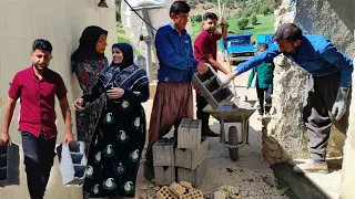 Empathy of Mehdi and the Paren family for the completion of Saifullah's house in the mountains