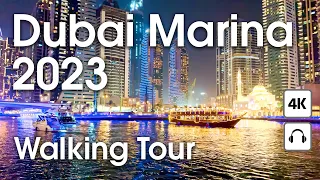 Dubai 🇦🇪 Night Dubai Marina [ 4K ] Walking Tour