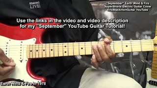 SEPTEMBER Earth Wind & Fire Guitar Cover SuperShorts LESSON LINK BELOW @EricBlackmonGuitar