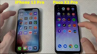 iPhone 13 Pro vs Poco X3 Pro Speed Test