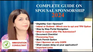 Complete Guide to Spousal Sponsorship Application to Canada 2024 | Canadian spousal sponsorship