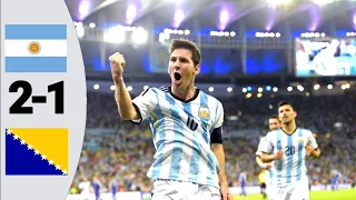 Argentina vs Bosnia 2-1 | Extended Higlights and goals [ world cup 2014]