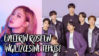 BTS Üyelerinin Rose'un İngilizcesine Tepkileri