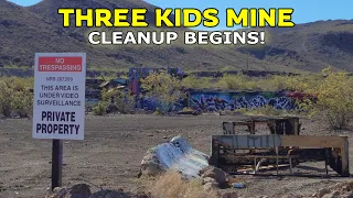 CLEANUP BEGINS! Historic Three Kids Mine Site 1917-2024 New Housing Development Henderson Nevada
