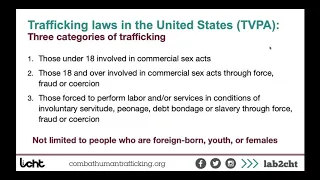 Human Trafficking Overview