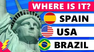 🌎 Guess the COUNTRY by its MONUMENT 🗽🏰 | Famous Places Quiz