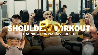 3D SHOULDER WORKOUT // TRAINING FOR MASSIVE DELTS