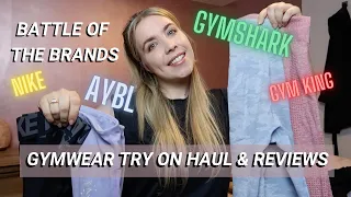 BATTLE OF THE BRANDS! Which Gym Wear brand is my favourite? Midsize activewear try on haul 🏋🏼‍♀️👚