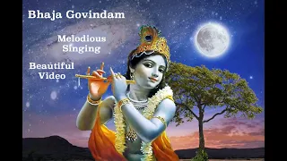 BHAJA GOVINDAM ~ COMPLETE MELODIOUS SONG ~ COUNTLESS KRISHNA PICTURES & TEMPLES ~ ENGLISH SUBTITLES