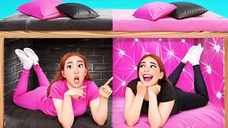 Geheime Räume Unter Dem Bett | Reich vs Pleite Challenge von Funny Toony