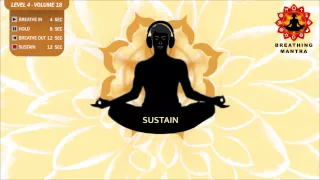 Guided Breathing Mantra (4 - 8 - 12 - 12) Pranayama Yoga Breathing Exercise (Level 4 - Volume 18)