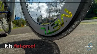 Airless tires made of springy metal never go flat - NASA x Smart Tire METL