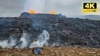 Iceland Volcano 2023 slowed down or blocked? No exit channel, less lava exiting the crater. 23.07.23