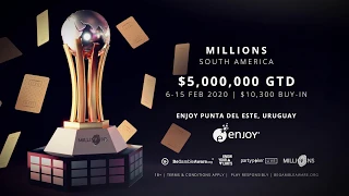 MILLIONS South America 2020 | 6 - 15 February 2020 | $5M GTD