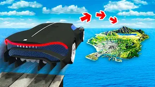 Jumping GOD CARS Across ENTIRE MAP In GTA 5!