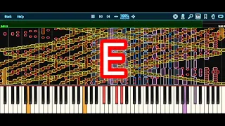 RUSH E 2 [Black MIDI] - Grand Piano HQ - Synthesia HD 60 fps