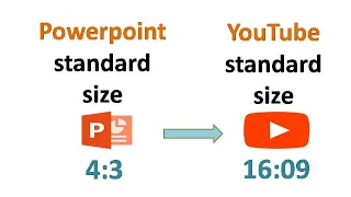 Convert screen size from PowerPoint (4:3) to YouTube (16:09)