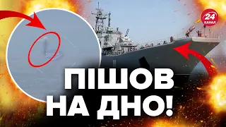 ⚡BREAKING: Ukrainian UAVs sink Russian SHIP / Drones DESTROY vessel / EXPLOSIONS heard by all