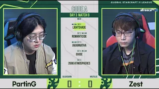 [2021 GSL S2] Code A Day3 Match2 PartinG vs Zest