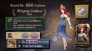 I Bought Grace's Newest Skin "Weeping Goddess" | Identity V Naiad Gameplay