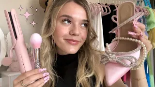 ASMR Giving You A 1h Glam Makeover 💖 (makeup, hair, jewelry, outfit) 💫