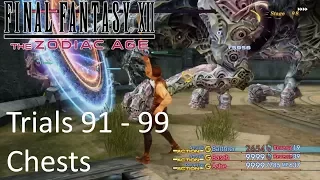 Final Fantasy XII The Zodiac Age - Trial Mode Stage 91 - 99 with Chests (PS4)